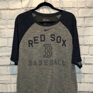Boston Red Sox Dri-Fit Nike 3/4" Tee | Blue/grey | Men's XL